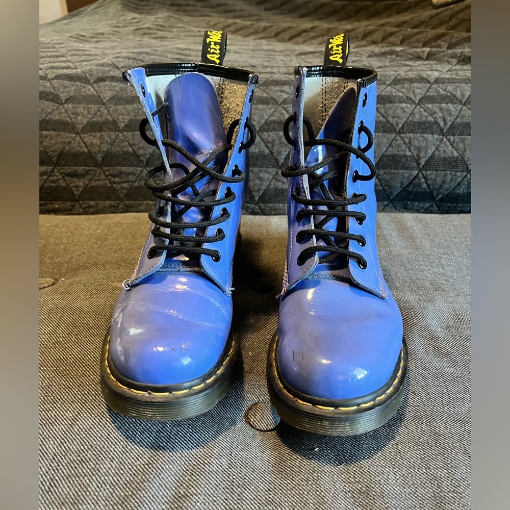 Dr. Martens periwinkle boots